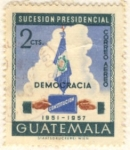 Sellos de America - Guatemala -  Democracia