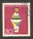 Stamps Germany -  centº del microscopio científico del profesor ernst abbe