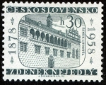 Stamps : Europe : Czechoslovakia :  REPUBLICA CHECA - Castillo de Litomyšl. 