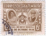 Stamps Guatemala -  Visita del Presidente de Honduras
