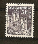 Stamps Czechoslovakia -  Castillos / Trencin.