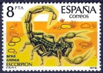 Sellos de Europa - Espa�a -  253 Fauna. Invertebrados. Escorpión.