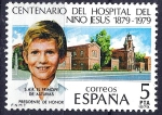 Stamps : Europe : Spain :  2548 Centenario del Hospital del Niño Jesus. S.A.R. Principe Felipe.