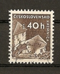 Stamps Czechoslovakia -  Castillos / Kremnice.