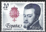 Stamps Spain -  2553 Reyes de España. Casa de Austria. Felipe II.