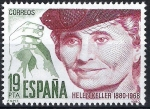 Stamps Spain -  2574  Centenario de Hellen Keller.