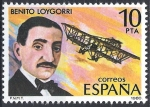 Stamps Spain -  2596 Pioneros de la Aviacíon. Bemito Loygorri.