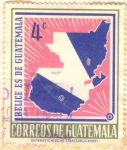 Sellos de America - Guatemala -  Belice es de Guatemala
