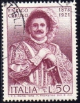 Stamps Italy -  Italia 1973 Scott 1137 Sello º Enrico Caruso (1873-1921) Duque Rigoleto usado timbre, francobollo