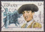 Stamps Spain -  ESPAÑA 1997 3488 Sello Personajes Populares Torero Manolete Michel3331 usado Espana Spain Espagne Sp