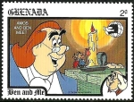 Stamps Grenada -  Grenada 1989 Scott 1772 Sello ** Walt Disney Ben and Me Amos conoce a Ben 2c
