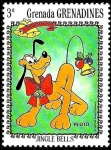 Stamps Grenada -  Grenada Grenadines 1983 Scott 563 Sello ** Walt Disney Navidad Jingle Bells Pluto 3c