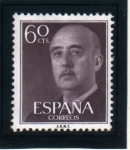 Stamps Spain -  1955-56 General Franco Edifil 1150