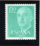 Stamps Spain -  1955-56 General Franco Edifil 1155