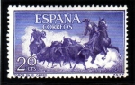 Stamps : Europe : Spain :  1960 Tauromaquia: Toros Edifil 1255