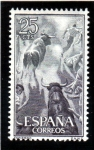 Stamps : Europe : Spain :  1960 Tauromaquia: Encierro Edifil 1256