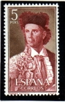 Stamps : Europe : Spain :  1960 Tauromaquia: Paquiro Edifil 1265