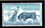 Stamps : Europe : Spain :  1960 Tauromaquia: Quite de frente Edifil 1267