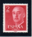 Sellos de Europa - Espa�a -  1955-56 General Franco Edifil 1157