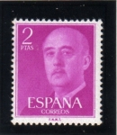 Stamps Spain -  1955-56 General Franco Edifil 1158