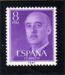 Sellos del Mundo : Europa : Espa�a : 1955-56 General Franco Edifil 1162