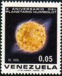 Sellos del Mundo : America : Venezuela : 1973  X Aniv. Planetario Humboldt: El Sol