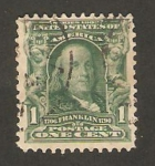 Stamps America - United States -  benjamín franklin, presidente
