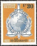 Stamps Chile -  50° ANIVERSARIO DE LA INTERPOL