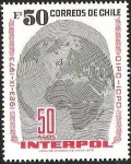 Stamps Chile -  50° ANIVERSARIO DE LA INTERPOL