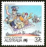 Stamps : Oceania : Australia :  POSTAL SERVICES - LIVING TOGETHER