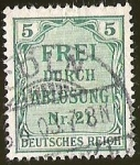 Stamps Germany -  DEUTSCHES REICH - FREI DURCH ABLOSUNG