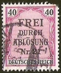 Stamps Germany -  DEUTSCHES REICH - FREI DURCH ABLOSUNG