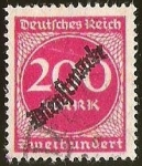 Stamps Germany -  DEUTSCHES REICH - WETHUNDERT SOBRECARGA