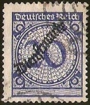 Stamps Europe - Germany -  DEUTSCHES REICH - DIENFMARKE SOBRECARGA