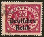 Stamps Germany -  DIENFTMARKE SOBRESTAMPACION
