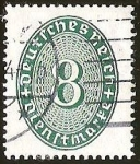 Stamps Germany -  DEUTSCHES REICH - DIENFMARKE