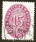 Stamps Europe - Germany -  DEUTSCHES REICH - DIENFMARKE