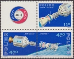 Sellos de Europa - Polonia -  Polonia 1975 Scott 2105-7 Sellos * mas viñeta Espacio Proyecto Ruso Americano Apollo Soyuz Polska