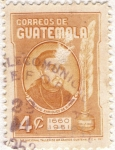 Stamps Guatemala -  Fray Payo Enriquez de Rivera