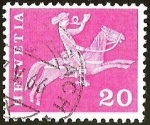 Stamps : Europe : Switzerland :  JINETE