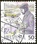 Stamps : Europe : Switzerland :  HOMBRE - BUZON