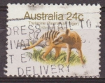 Sellos del Mundo : Oceania : Australia : AUSTRALIA 1981 Scott 786 Sello Fauna Thylacine (Tasmanian Tiger) Especies en Peligro de Extincion us