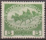 Stamps Austria -  AUSTRIA 1915 Scott B4 Sello ** Cavalry 5h Osterreich Autriche 