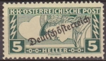 Stamps Europe - Austria -  Austria 1917 Scott QE6 Sello * Mercurio Sobrecargado 5h Monarquia Osterreich Autriche 