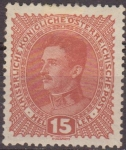 Stamps Austria -  AUSTRIA 1917 Scott 168 Sello * Emperador Karl I c/charnela 15h Osterreich Autriche 