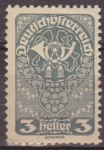 Stamps Europe - Austria -  AUSTRIA 1919 Scott 200 Sello * Post Horn 3h Osterreich Autriche 