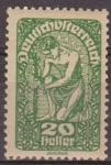 Stamps Europe - Austria -  AUSTRIA 1919 Scott 208 Sello ** Alegoría de la Nueva Republica 20h Osterreich Autriche 