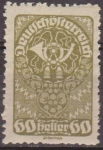 Stamps Austria -  AUSTRIA 1919 Scott 216 Sello ** Post Horn 60h Osterreich Autriche 