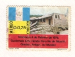 Sellos de America - Guatemala -  Terremoto 4 febrero 1976