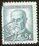 Stamps : Europe : Czechoslovakia :  PRESIDENTE TOMAS GARRIGUE MASARYK